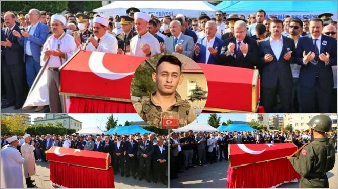 ŞEHİT İSTİHKÂM ASTSUBAY ÇAVUŞ BATUHAN ŞİMŞEK DUALARLA EBEDİYETE UĞURLANDI...